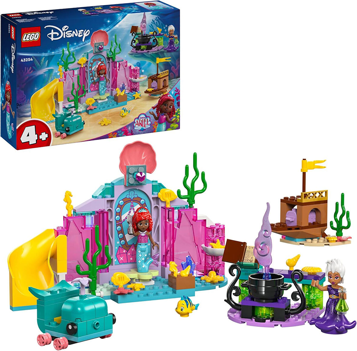 Lego Disney Princess Ariel’In Kristal Mağarası 43254 – 4 Yaş Ve Üzeri Çocuklar İçin Deniz Kızı Ve Ba