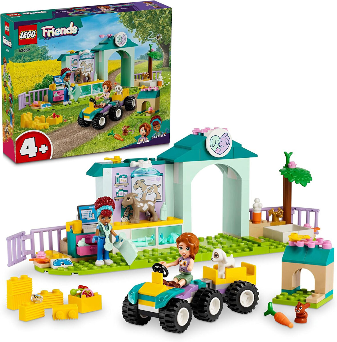 Lego Friends Çiftlik Hayvanı Veteriner Kliniği 42632-4 Yaş Ve Üzeri Çocuklar Için Hayvan Figürleri İ