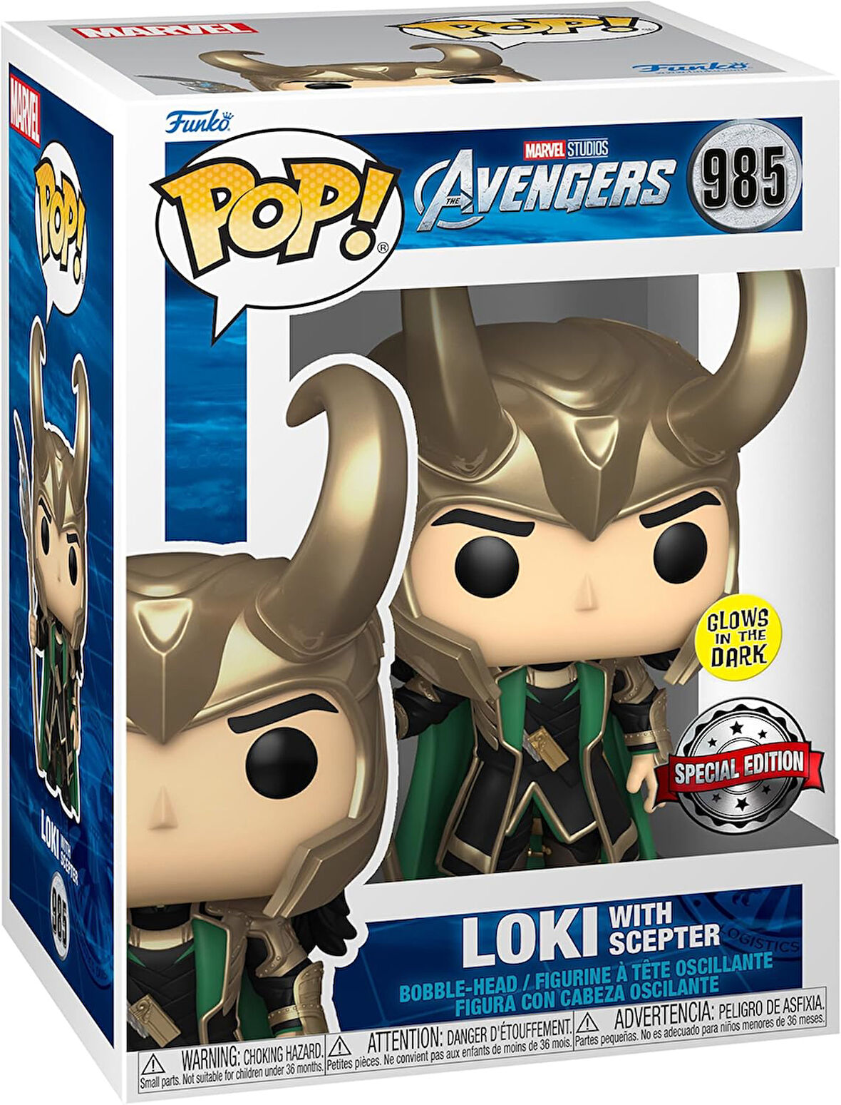 Funko Pop Marvel Avengers Loki With Scepter Special Edition
