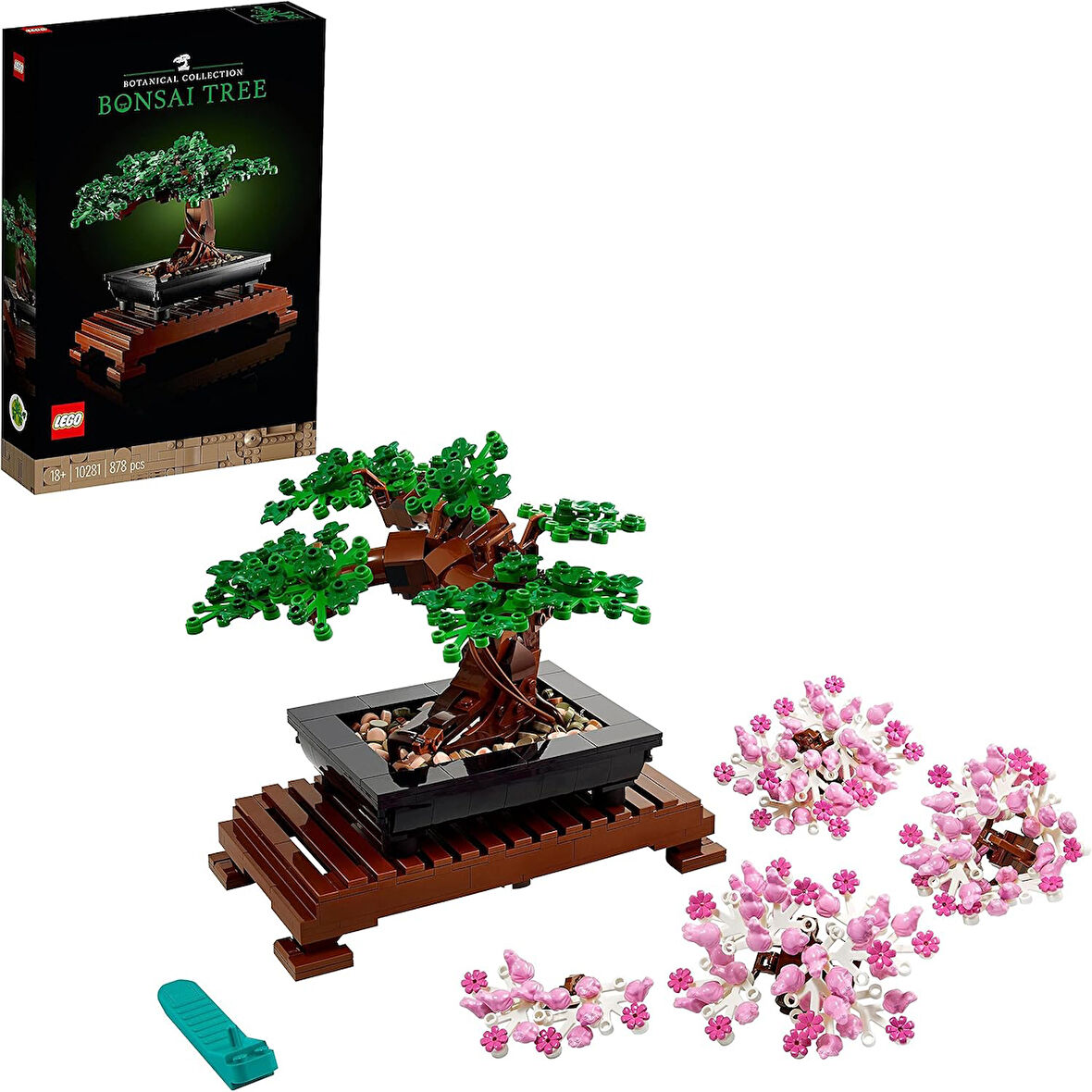 Lego Icons Bonsai Ağacı 10281 - Yetişkinler İçin Bitki Figürü İçeren Sergilenebilir Yaratıcı Model Y