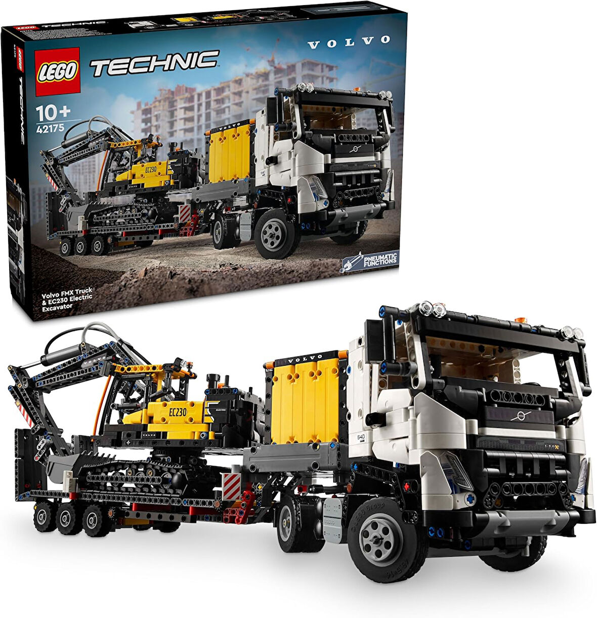 Lego Technic Volvo Fmx Kamyon Ve Ec230 Elektrikli Ekskavatör 42175-10 Yaş Ve Üzeri Çocuklar Için Yar