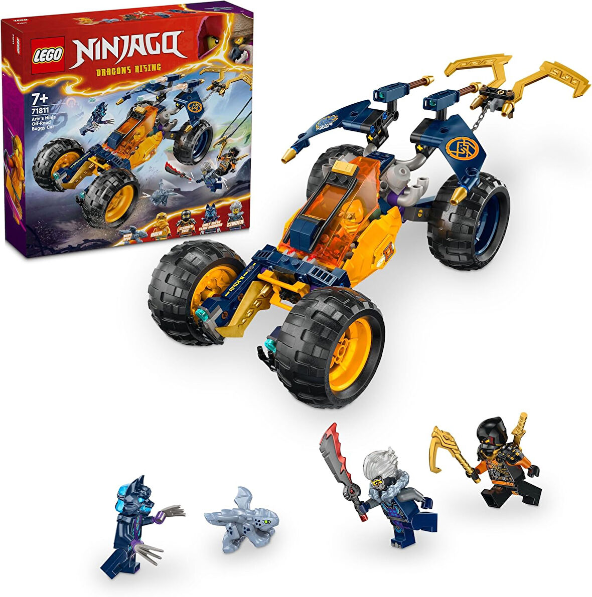 Lego Ninjago Arin’In Ninja Arazi Buggy Arabası 71811-7 Yaş Ve Üzeri Çocuklar Için 3 Ninja Minifigürü