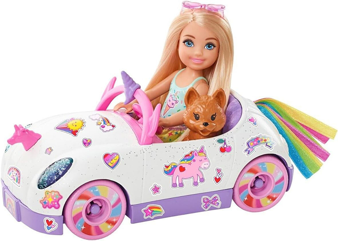 Barbie Chelsea Bebek Ve Arabası, 3 Yaş Ve Üzeri, Gxt41