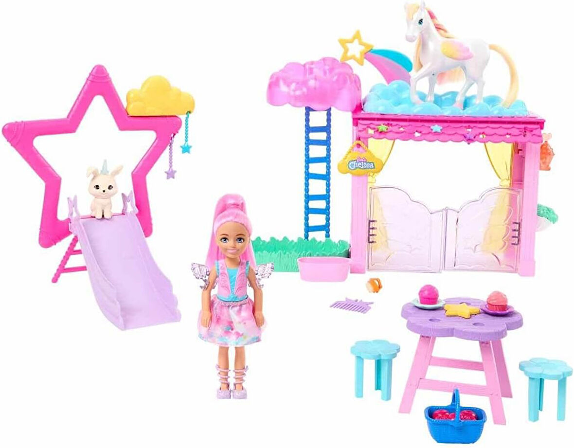Barbie A Touch Of Magic Chelsea Ve Pegasus Oyun Seti