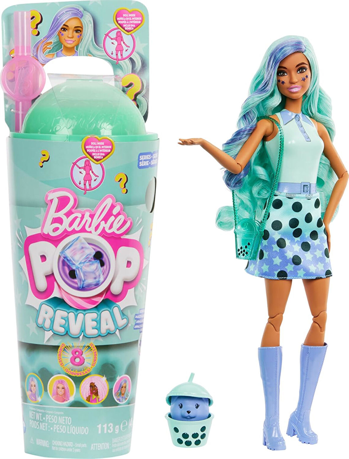 Htj21 | Pop Reveal Barbie Boba Series - Green Tea