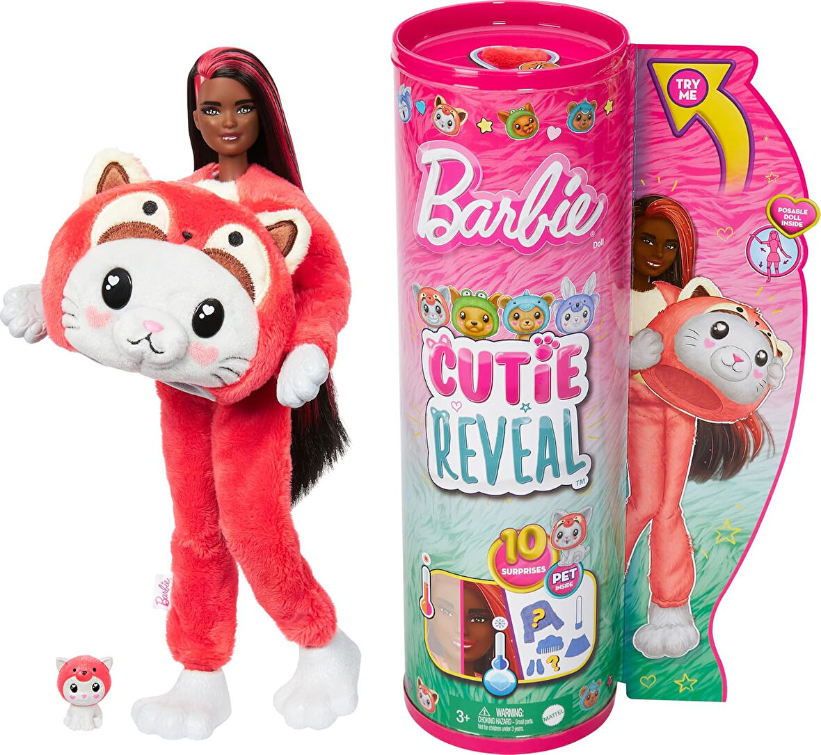 Barbie Cutie Reveal Şirin Kostümler Serisi, Kedicik, Oyuncak