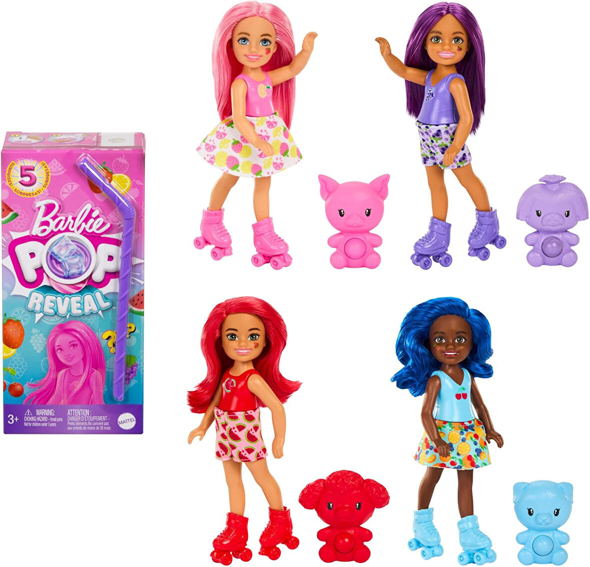 Barbie Chelsea Pop Reveal Meyve Serisi Sürpriz Paket Hrk58