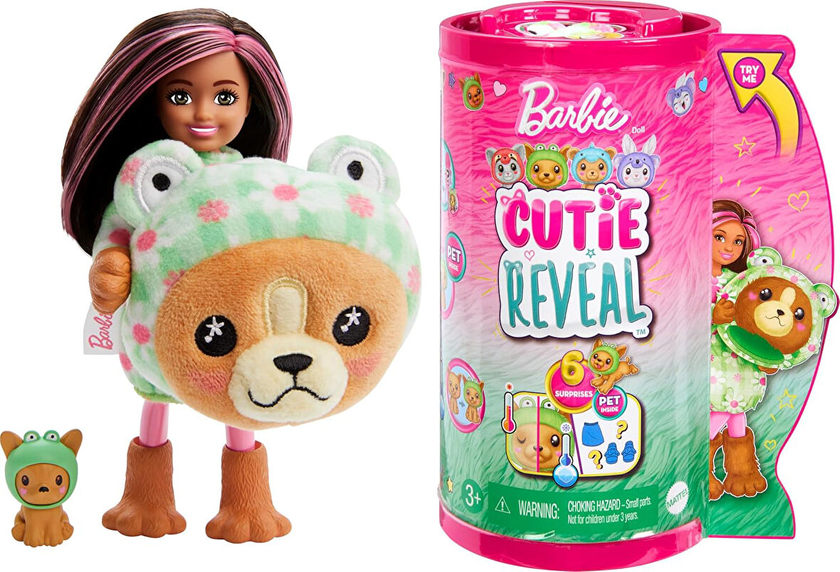 Barbie Chelsea Cutie Reveal Şirin Kostümler Serisi, Köpekçik, Oyuncak