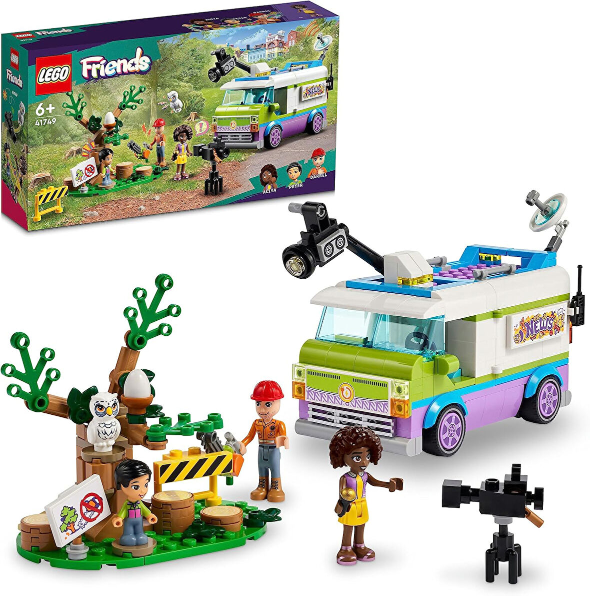 Lego® Friends Canlı Yayın Aracı 41749 Oyuncak Yapım Seti (446 Parça)