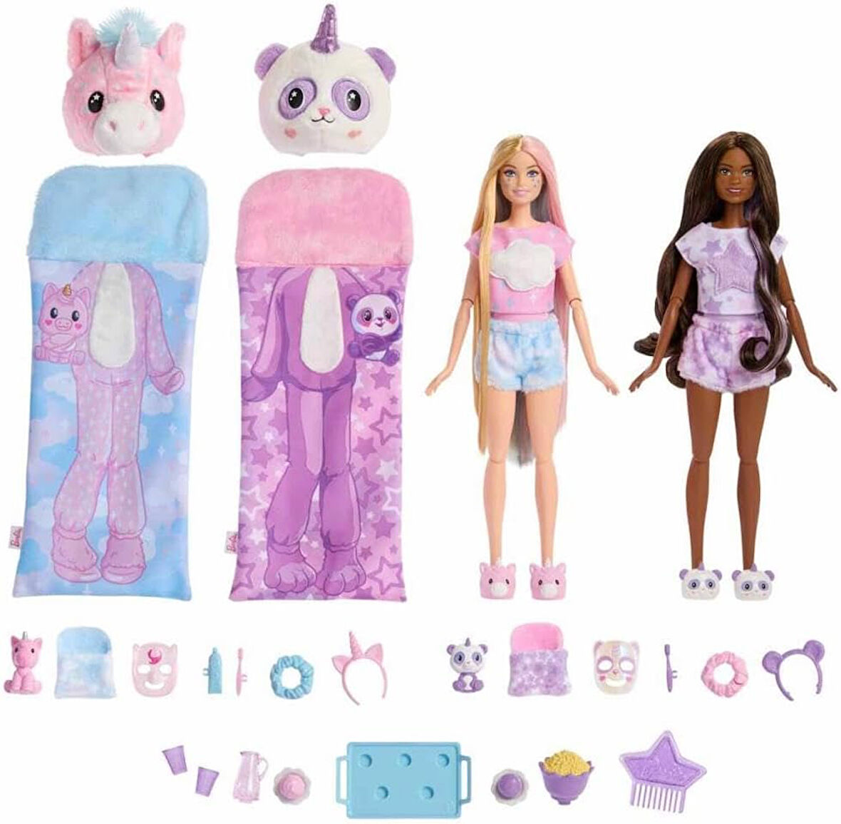 Barbie Cutie Reveal Pijama Partisi İkili Set, Oyuncak