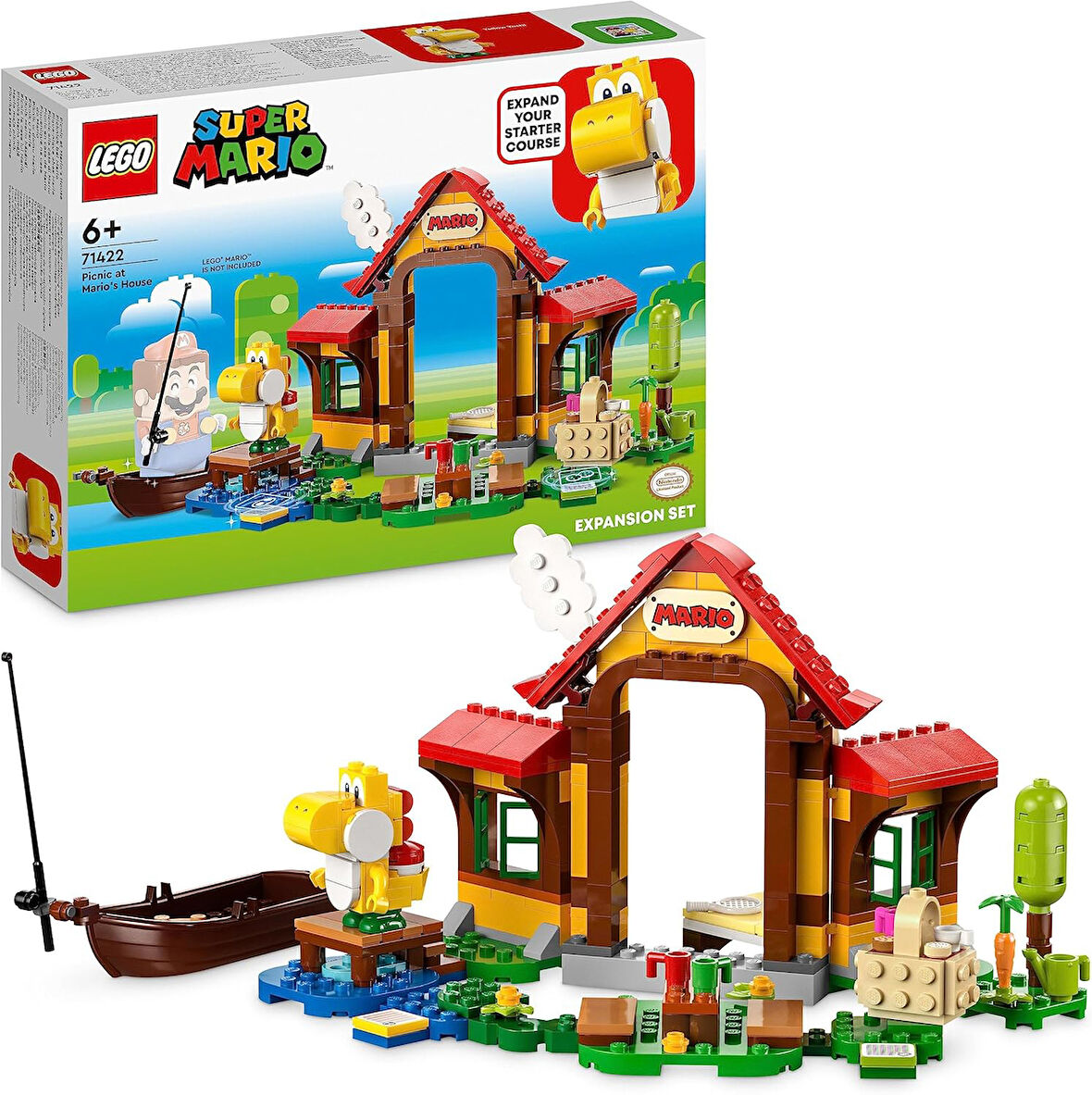 Lego Super Mario Mario’Nun Evinde Piknik Ek Macera Seti 71422 (259 Parça)