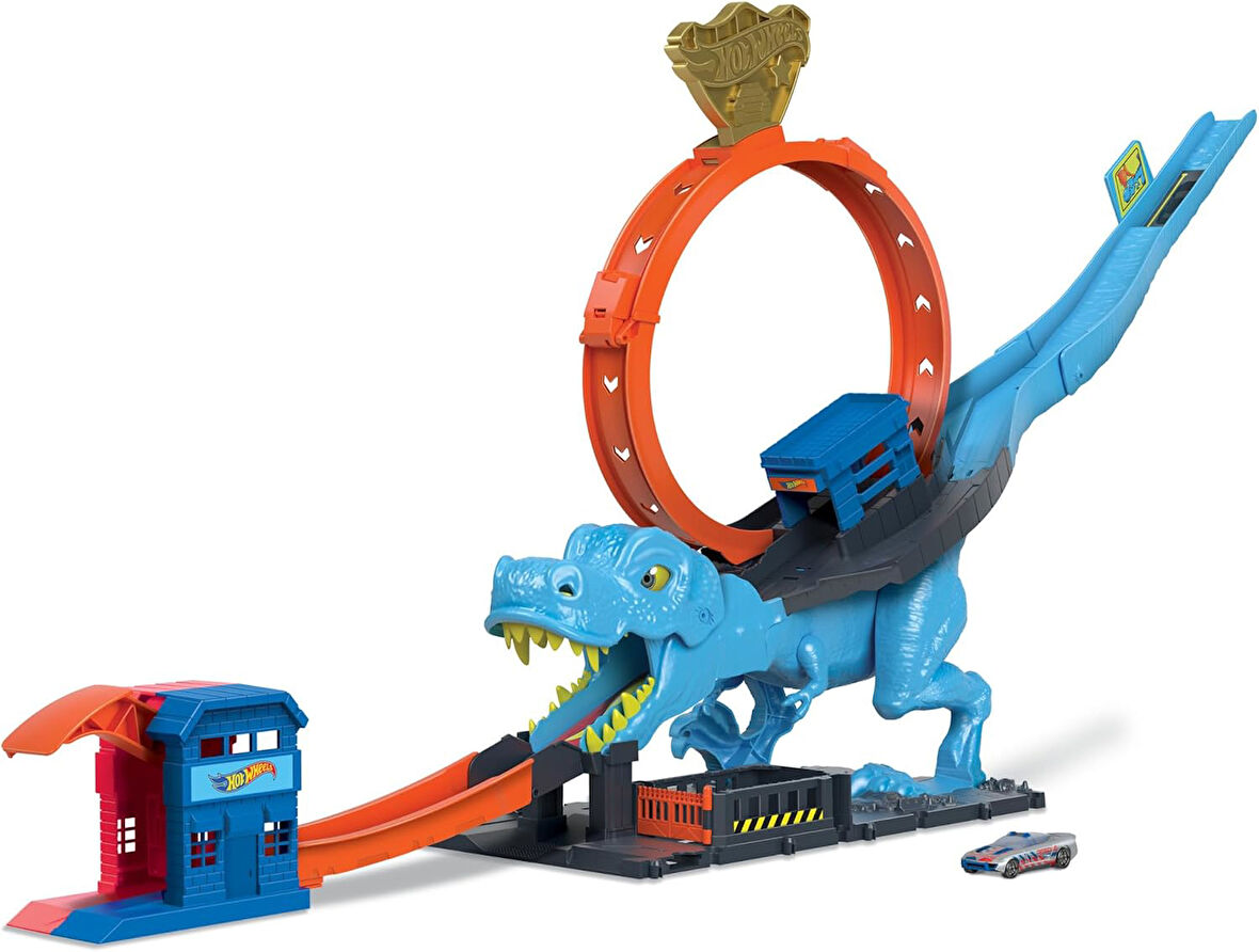 Hot Wheels Dinozor Ile Mücadele Oyun Seti, 4 Yaş Ve Üzeri, Hkx42