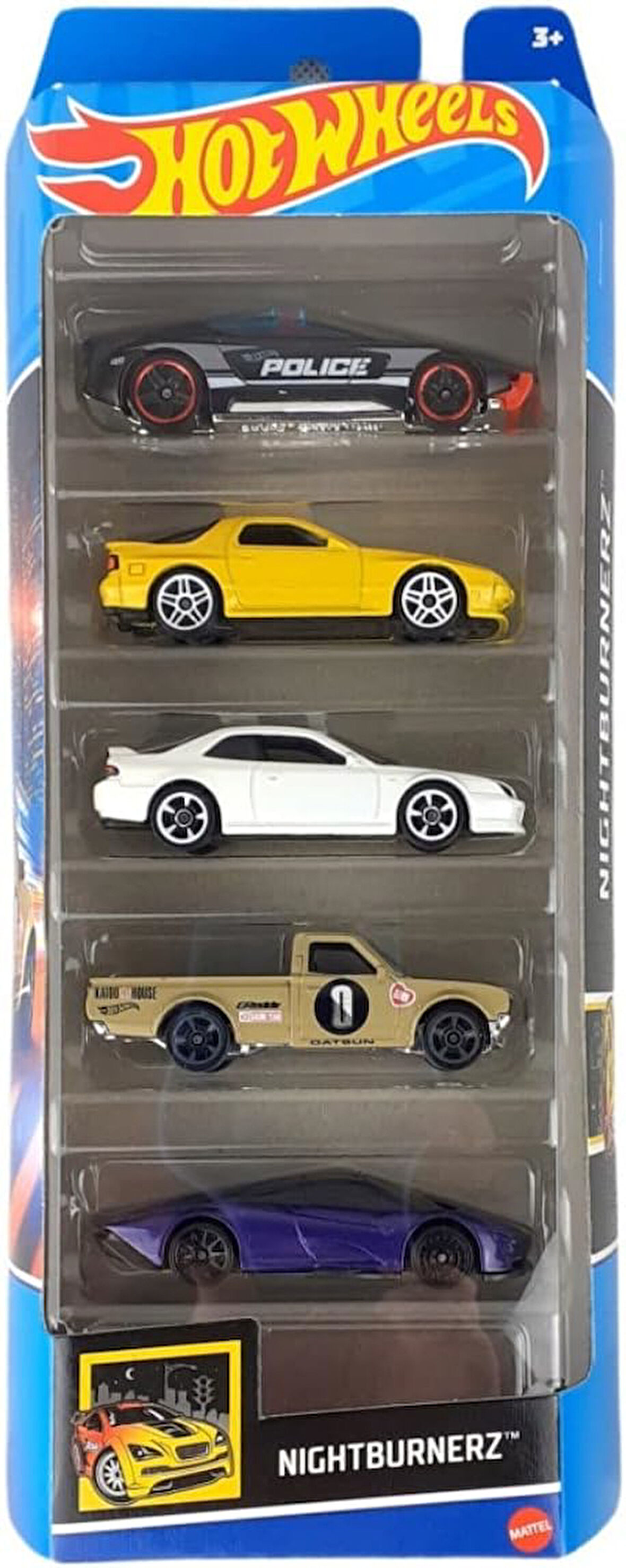 Hot Wheels 5'Li Araba Seti Nightburnerz Hfv93