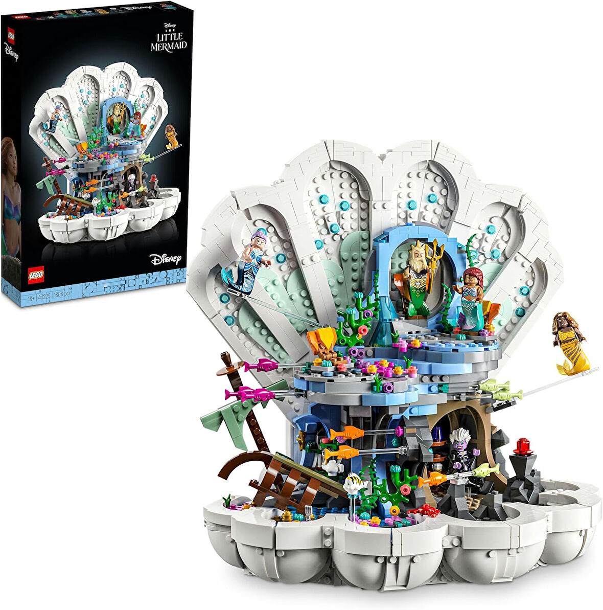 Lego® | Disney Küçük Deniz Kızı Kraliyet İstiridyesi 43225 - Yetişkinler Için Filmden Esinlenen Yara