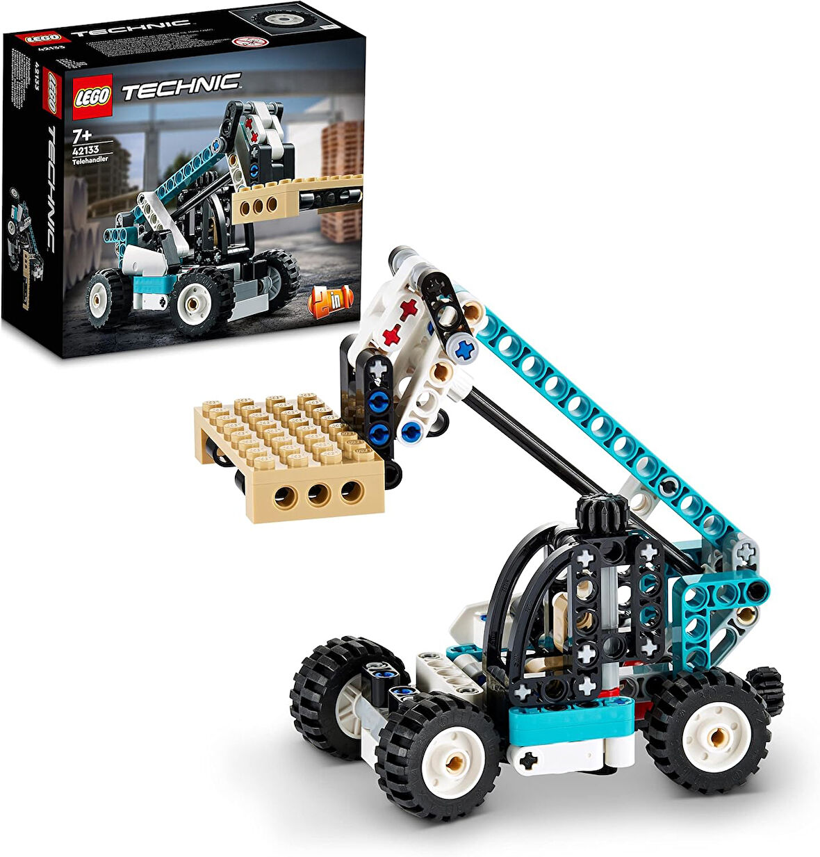 Lego® Technic Teleskopik Yükleyici 42133 – 7 Yaş Ve Üzeri Araçları Seven Çocuklar İçin 2’Si 1 Arada 