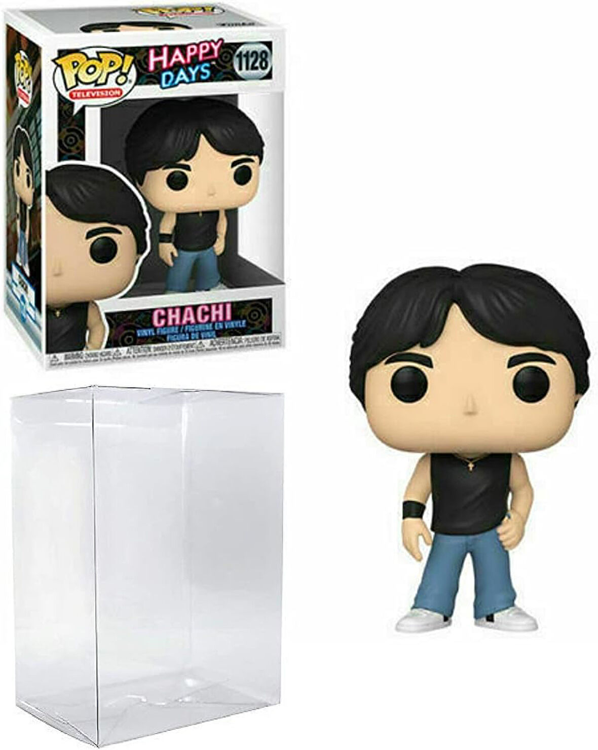 Chachi Pop #1128 Pop Tv Happy Days Vinil Figür (Ecotek Pop Box Koruyucu Kılıf Dahil)