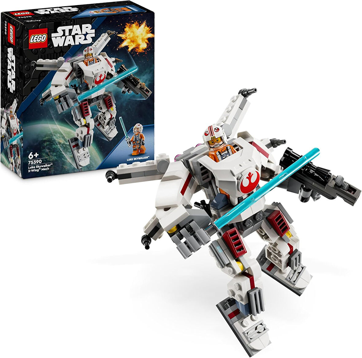 Lego Star Wars Luke Skywalker X-Wing Robotu 75390-6 Yaş Ve Üzeri Çocuklar Için İnşa Edilebilen Kolek