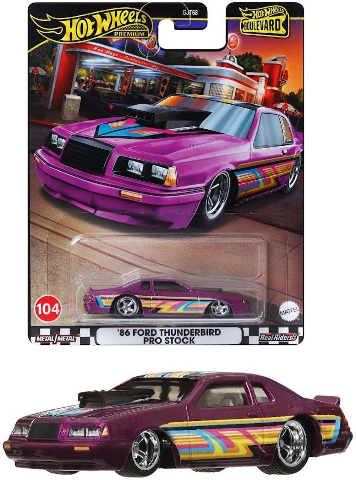 Hot Wheels Boulevard Premium Araçlar Gjt68 - Hrt72 86 Ford Thunderbird Pro Stock