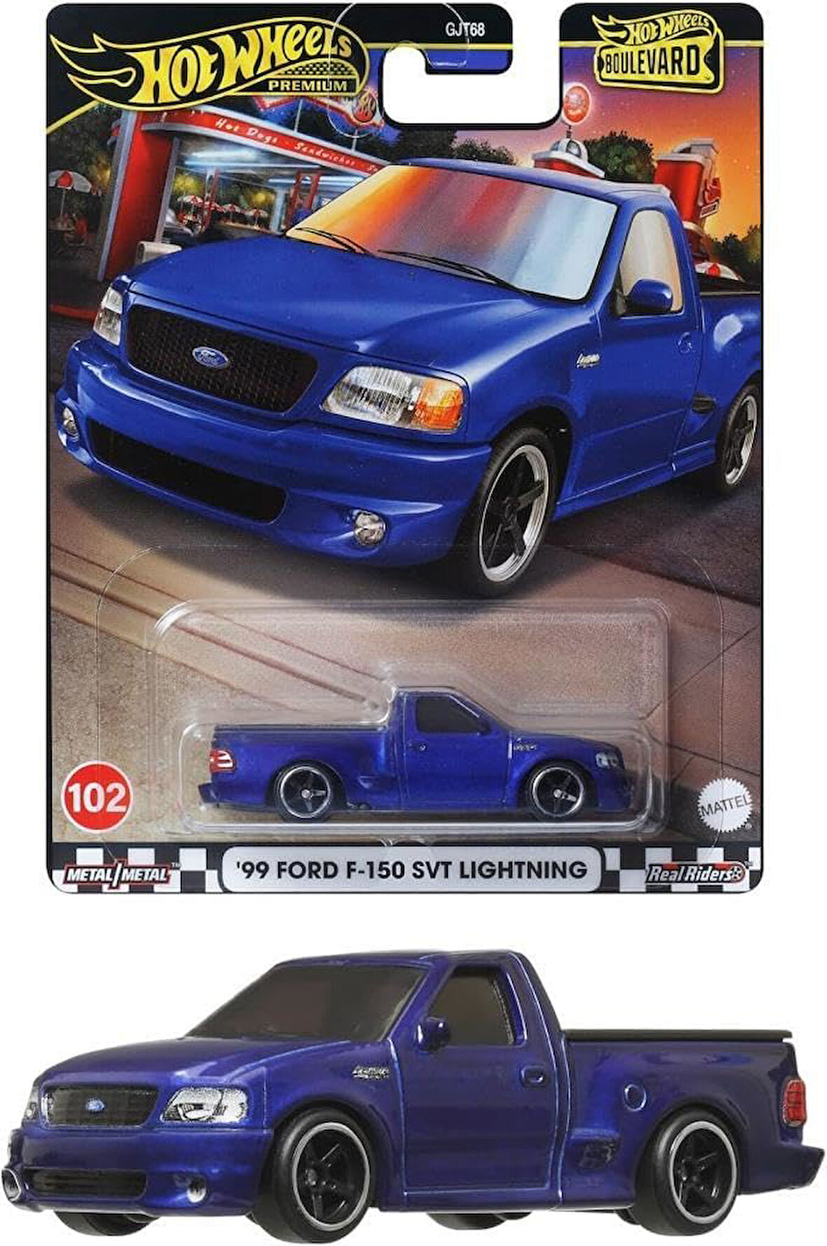 Hot Wheels Boulevard Premium Araçlar Gjt68 - Hrt60 99 Ford F-150 Svt Lightning