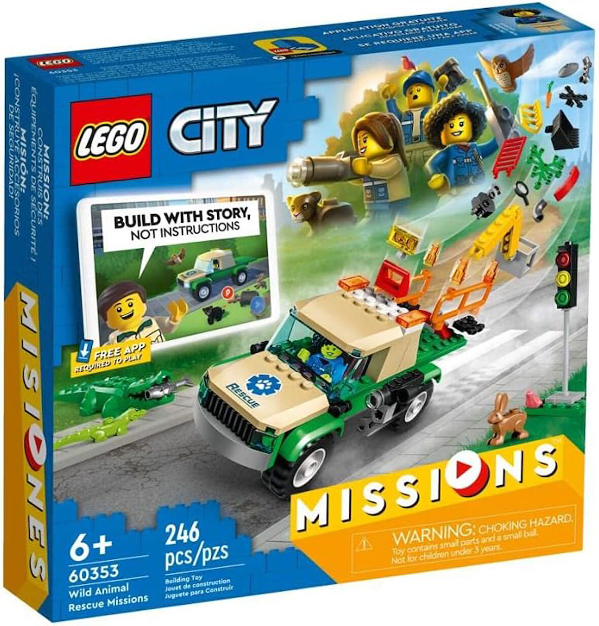 Lego® City Vahşi Hayvan Kurtarma Görevleri 60353-6 Yaş Ve Üzeri Çocuklar Için İnteraktif, Dijital Ma