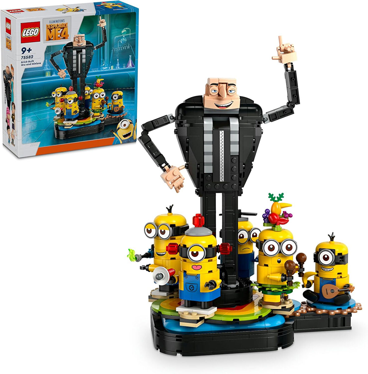 Lego Despicable Me 4 Yapım Parçalarından Gru Ve Minyonlar 75582 9 Yaş Ve Üzeri Çocuklar İçin Yaratıc