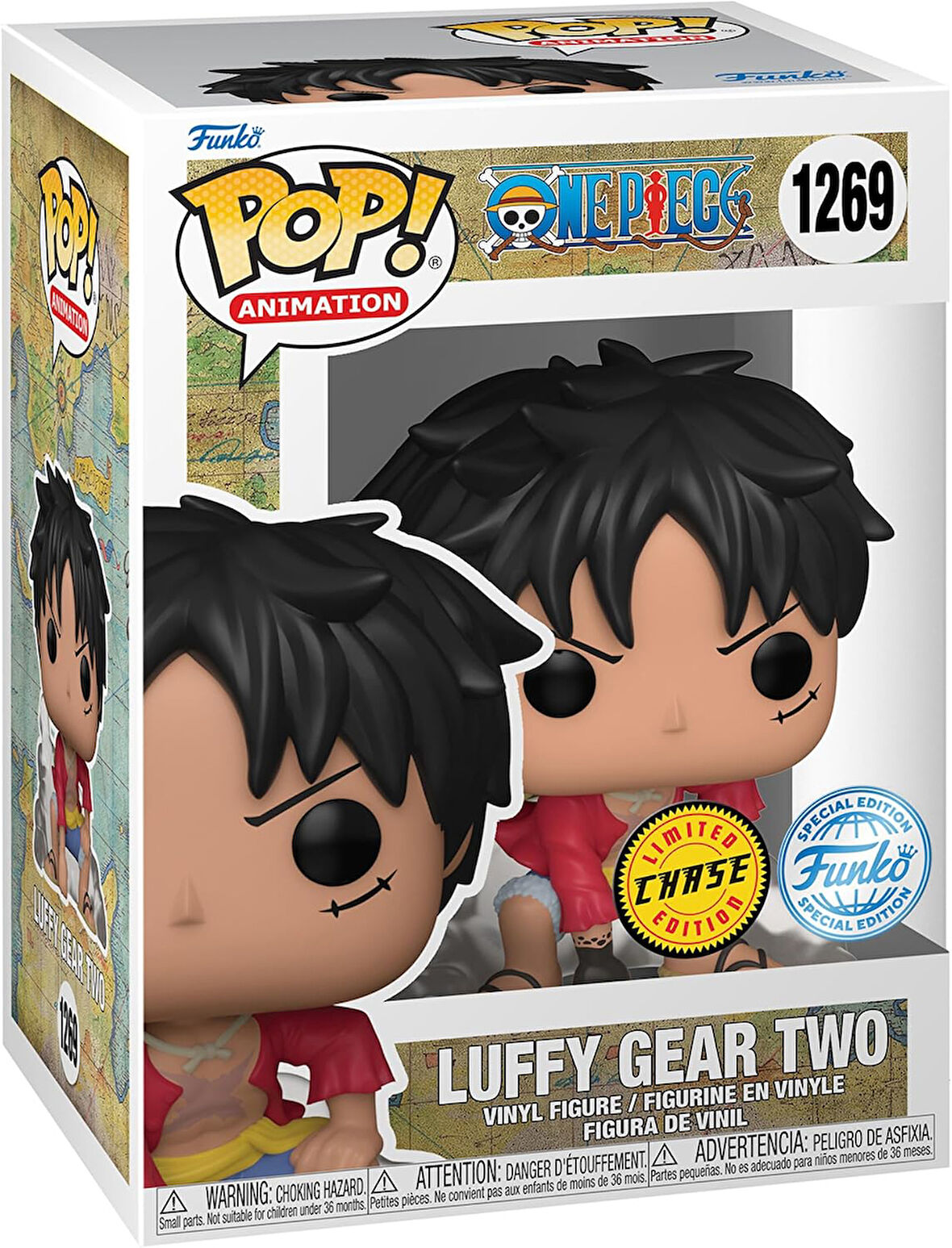 Funko Pop Animasyon: One Piece - Luffy Gear Two Special Edition Çok Renkli Chase Özel Vinil Figür #1