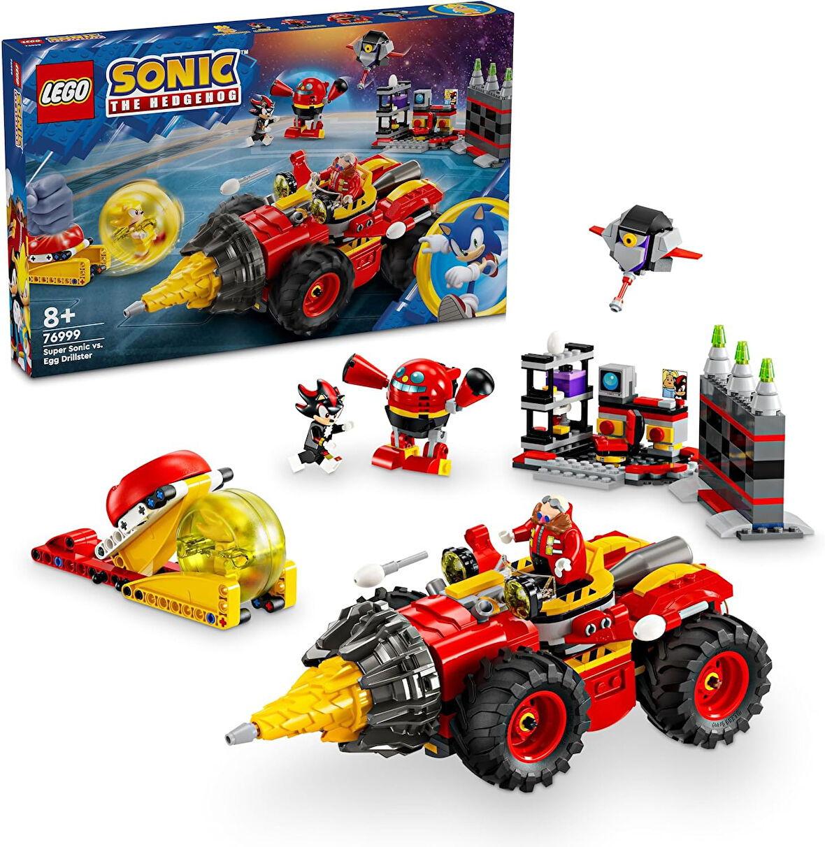 Lego Sonic The Hedgehog Super Sonic, Egg Drillster’A Karşı 76999 – 8 Yaş Ve Üzeri Çocuklar İçin Shad