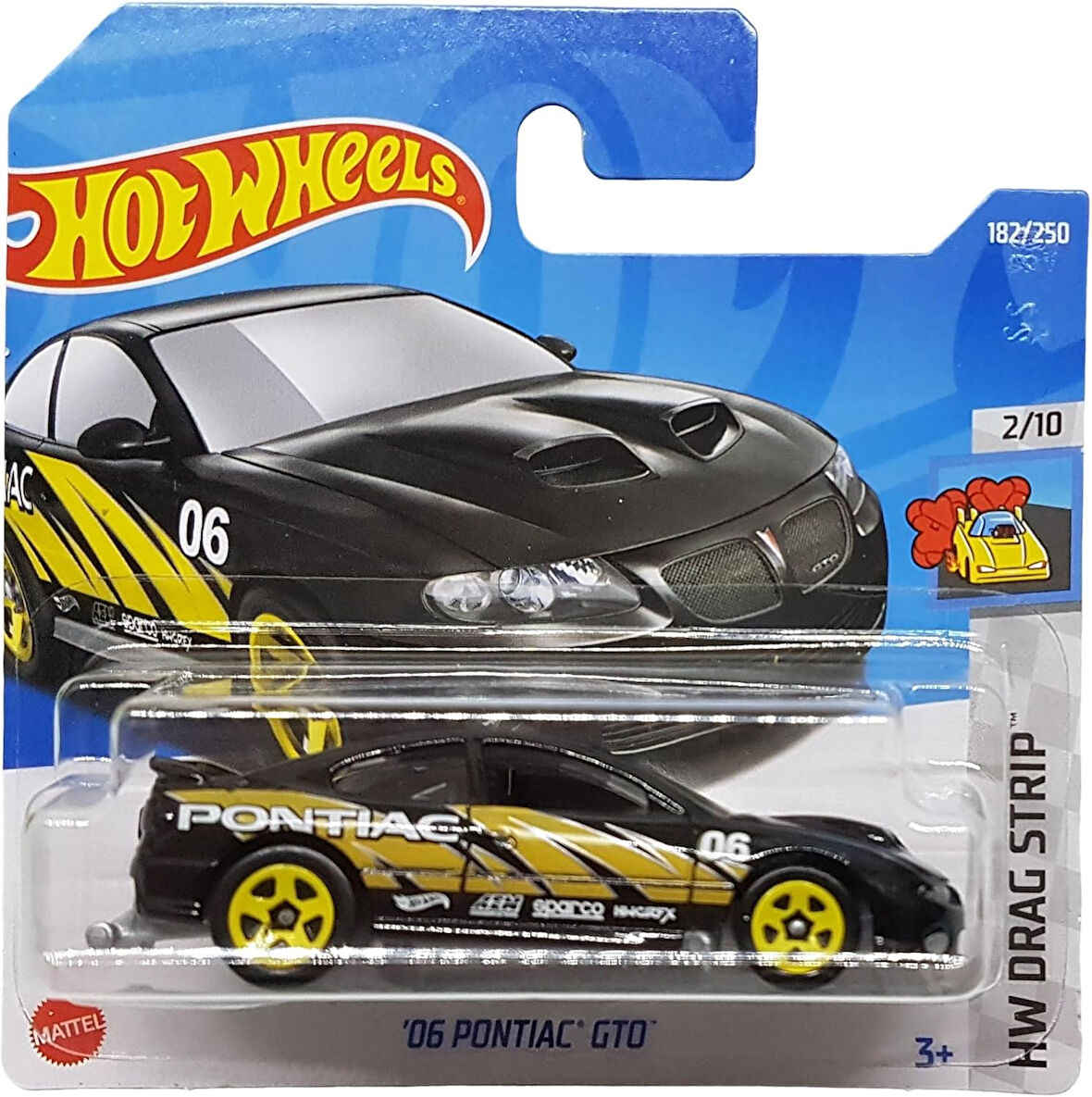 Hot Wheels - ´06 Pontiac Gto - Hw Drag Strip 2/10 - Hcx70 - Short Card - Gm - Sparco - Aem - Mattel 