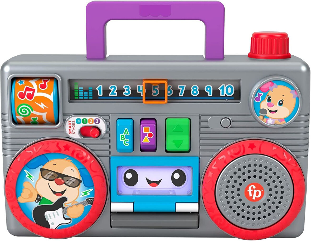 Fisher-Price Eğlen Ve Öğren Müzik Kutusu, Türkçe Konuşan Aktivite Oyuncağı, Eğitici İçerikler Sunan,