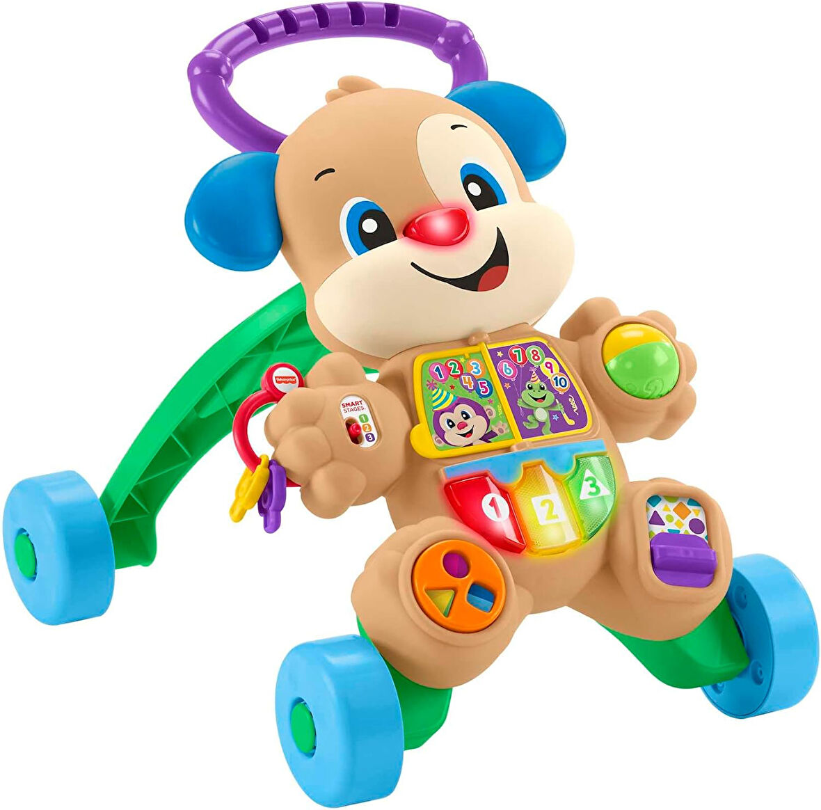 Fisher Price Eğlen & Öğren Yaşa Göre Gelişim, Eğitici Köpekçik Yürüteç (Türkçe), Aynı Zamanda Renkle