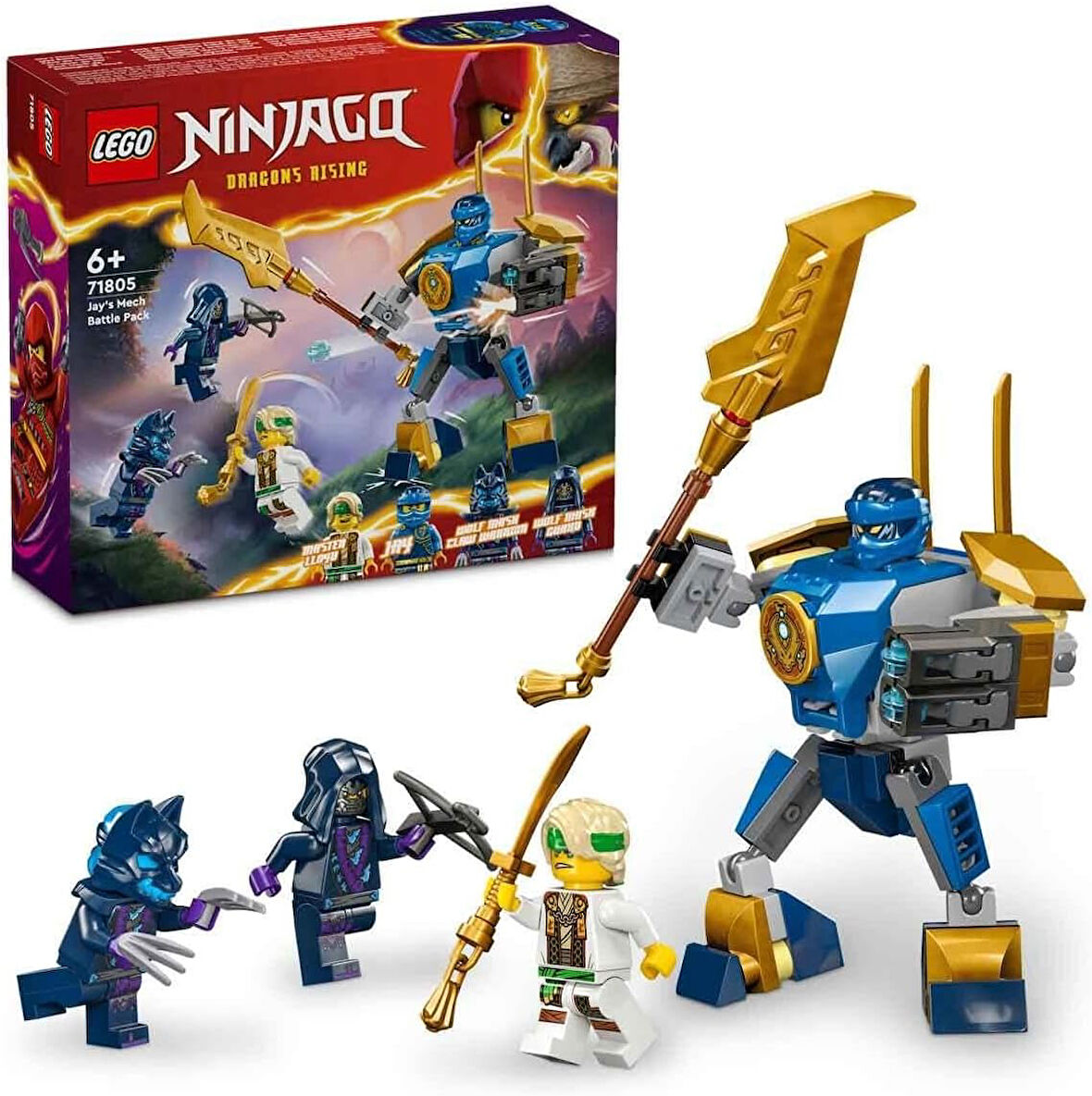 Lego Ninjago Jay’In Robotu Savaş Paketi 71805-6 Yaş Ve Üzeri Çocuklar Için Jay Minifigürü İçeren Yar