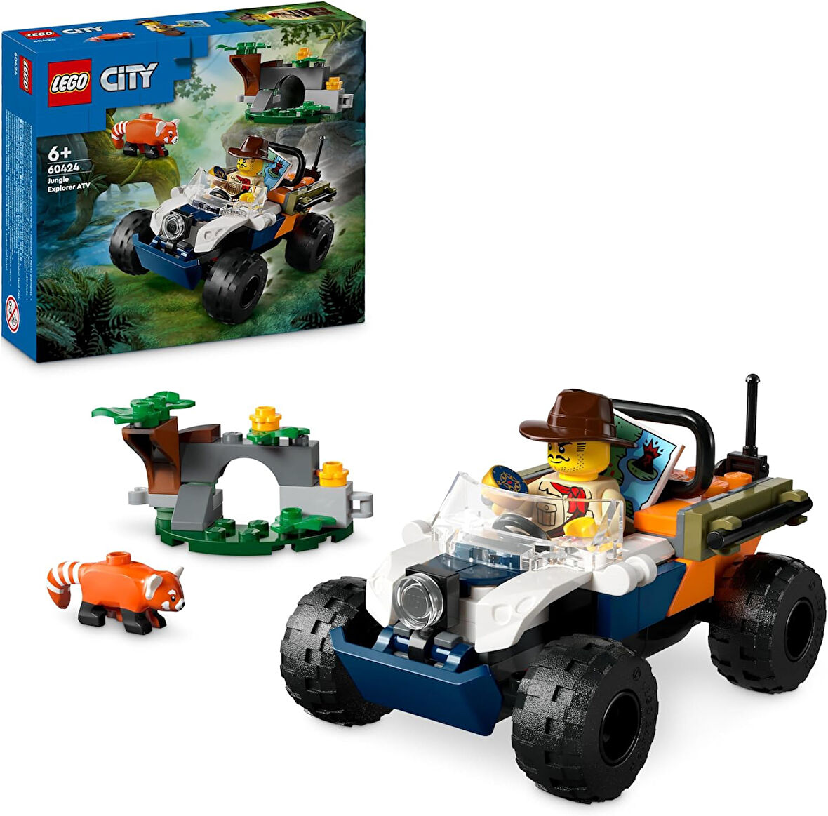 Lego City Orman Kaşifinin Atv’Li Kırmızı Panda Görevi 60424-6 Yaş Ve Üzeri Çocuklar Için Yaratıcı Oy