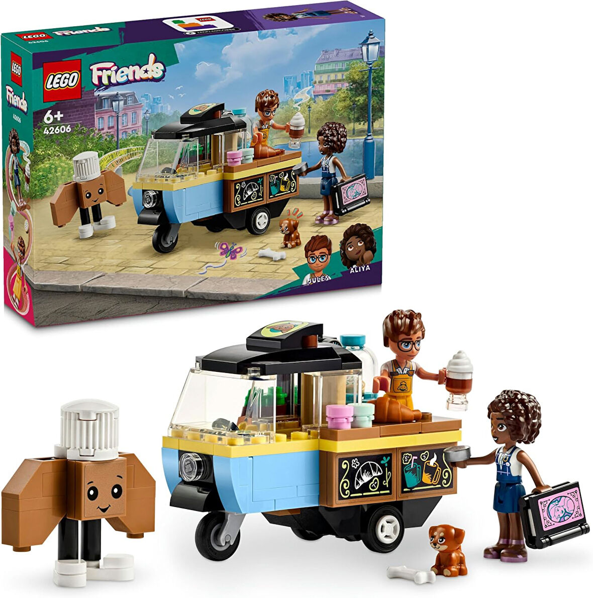 Lego Friends Mobil Pastane 42606-6 Yaş Ve Üzeri Çocuklar Için Aliya Minifigürü İçeren Yaratıcı Oyunc