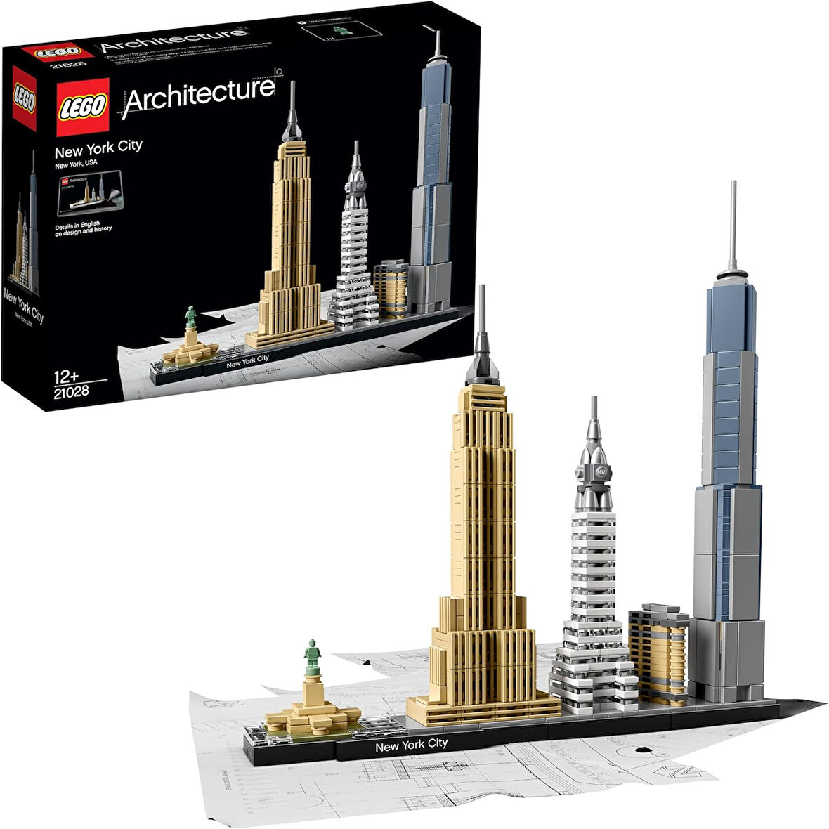 Lego Architecture New York City 21028 - Seyahat, Mimari Ve Tarih Meraklısı Yetişkinler Için Koleksiy