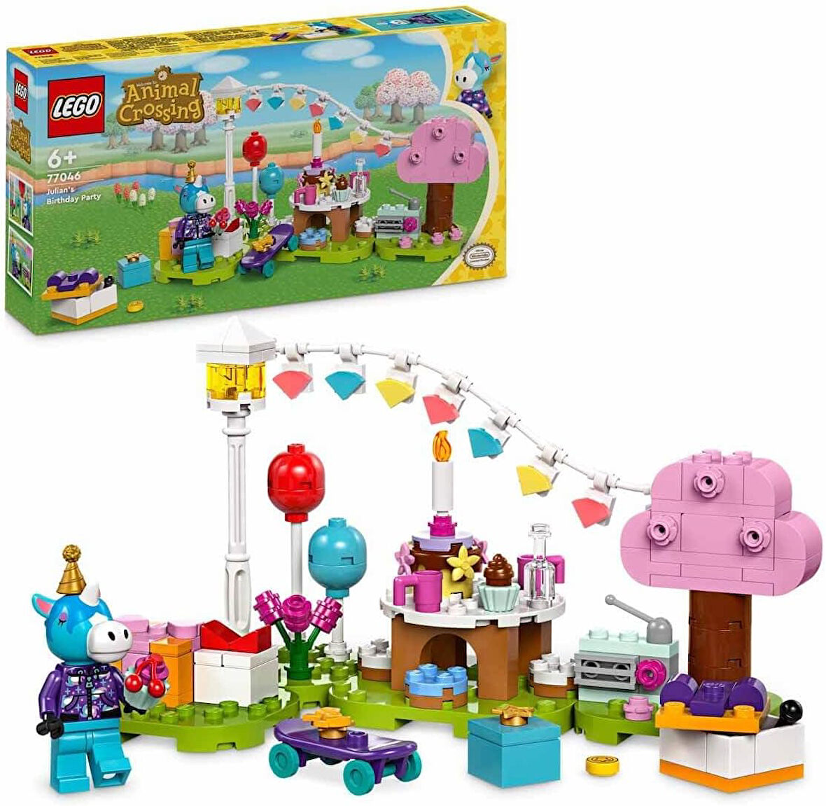 Lego Animal Crossing Julian Doğum Gününü Kutluyor 77046-6 Yaş Ve Üzeri Çocuklar Için Yaratıcı Oyunca
