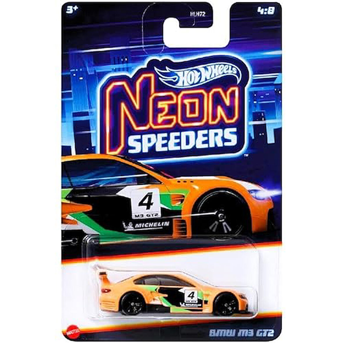 Hot Wheels Neon Yarışçılar Hlh72 - Bmw M3 Gt2 Hrw78