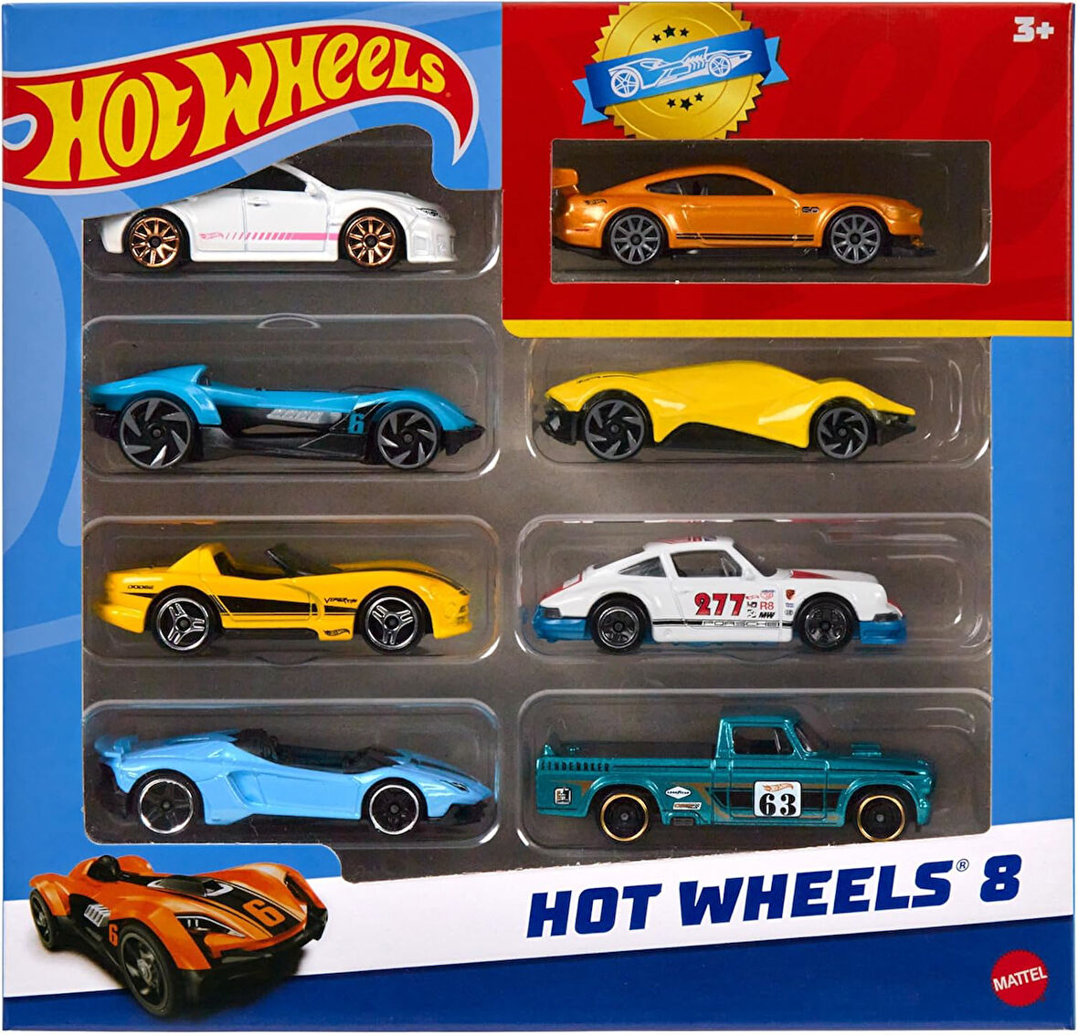 Hpv78 Hot Wheels 8'Li Araba Seti