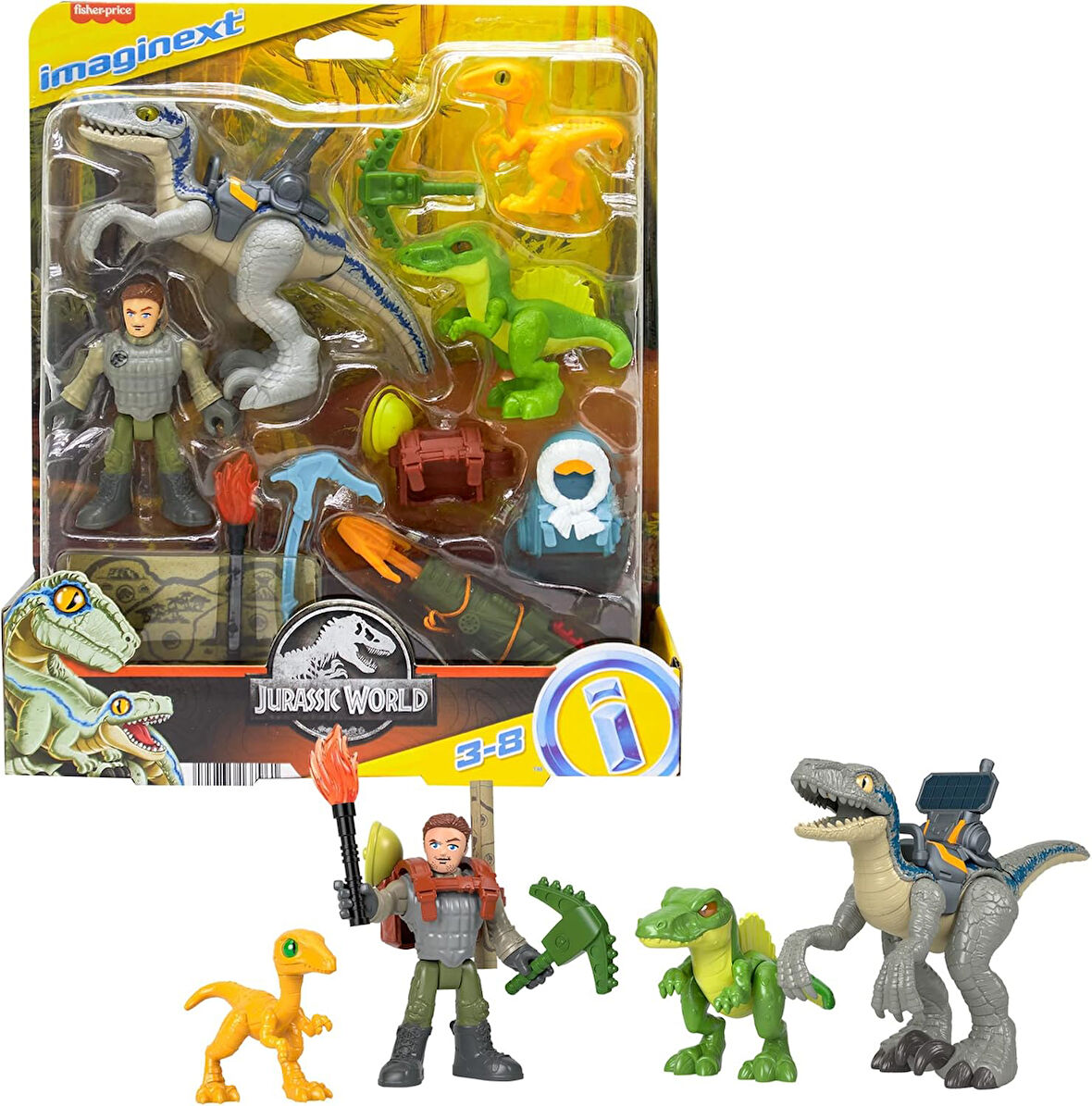 Fisher Price Imaginext Jurassic World Dinozor Takibi Seti