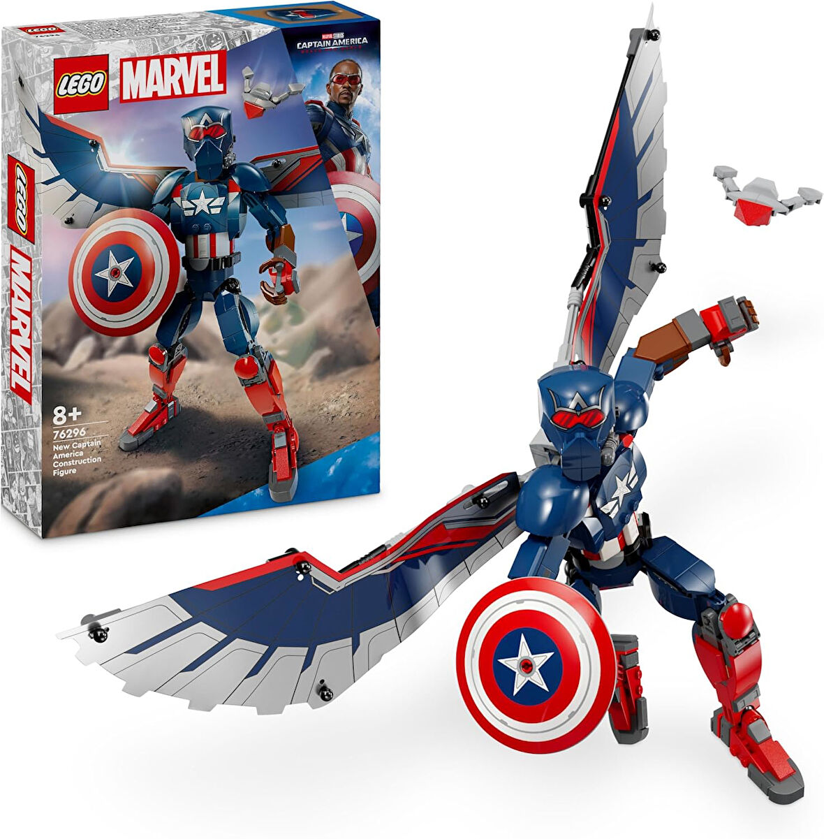 Lego Marvel Yeni Kaptan Amerika Yapım Figürü 76296 8 Yaş Ve Üzeri Süper Kahraman Seven Çocuklar Için