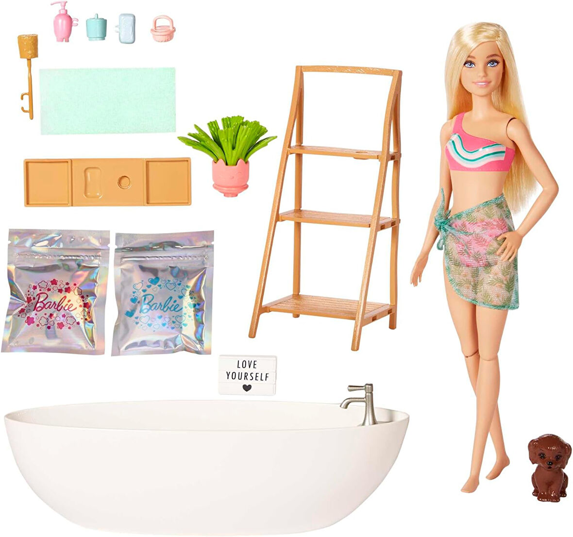 Barbie Wellness - Barbie'Nin Spa Günü Oyun Seti, 3 Yaş Ve Üzeri, Hkt92