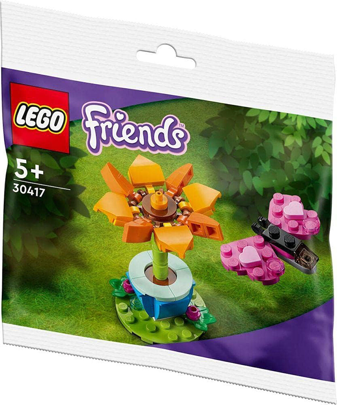 Lego Friends Bahçe Çiçeği Ve Kelebek Şeffaf Torba Seti 30417 (Torbalı)