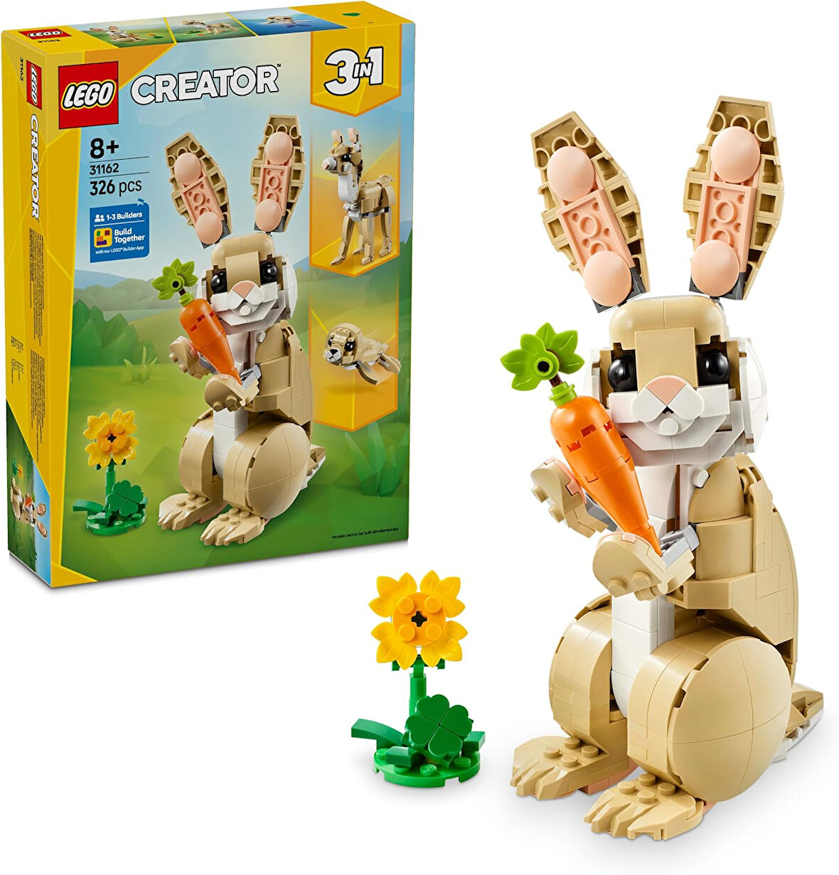 Lego Creator 3’Ü 1 Arada Sevimli Tavşan 31162-8 Yaş Ve Üzeri Çocuklar Için Lama Ve Fok Figürüne Dönü