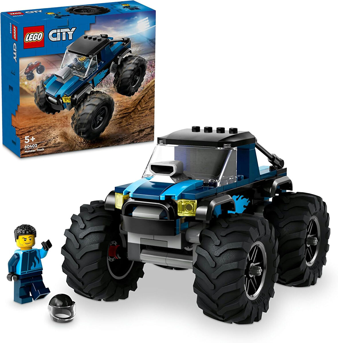 Lego City Mavi Canavar Kamyon 60402-5 Yaş Ve Üzeri Çocuklar Için Kamyonet İçeren Yaratıcı Oyuncak Ya
