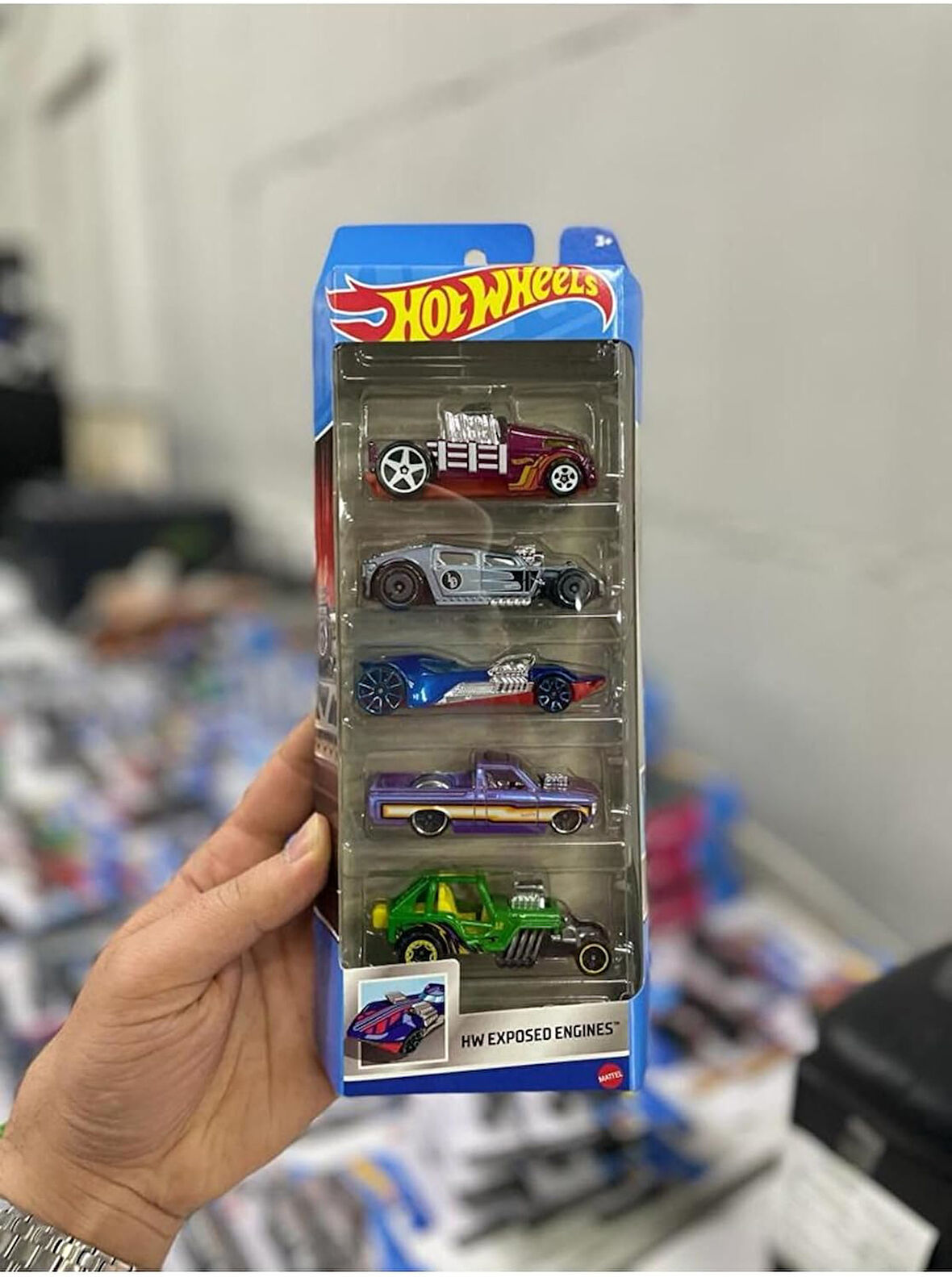 Hot Wheels 5 Li Hw Exposed Engınes Yeni Seri,074299018060Expo