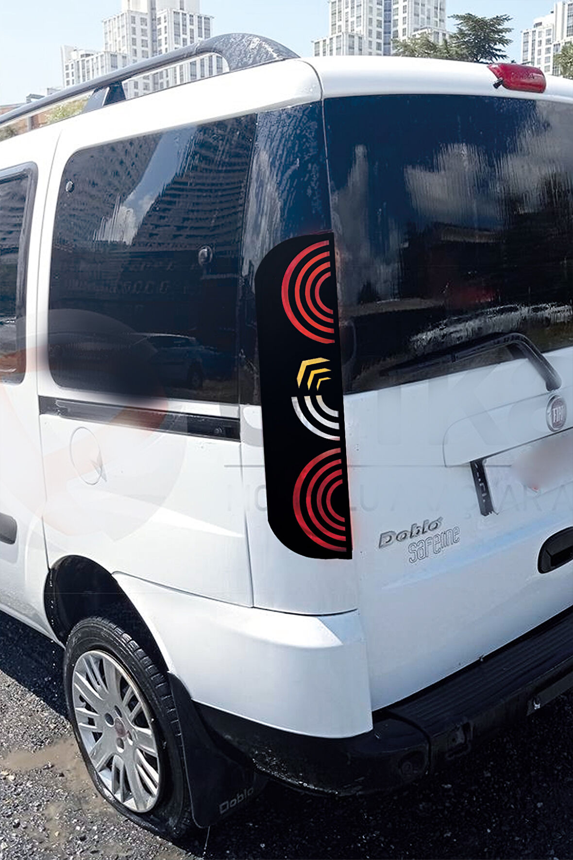 Doblo 2007-2009 İçin Uyumlu Aksesuar Oto Led Görünüm Stop Kaplama
