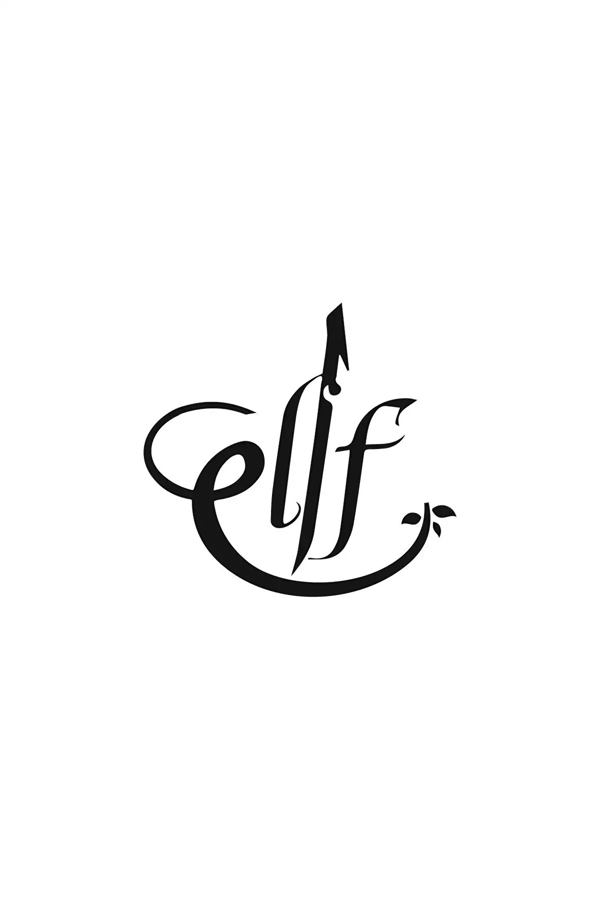 Elif Yazısı Tip 1 Sticker (Oto-Motor-Laptop-Duvar-Dekor) 30 x 30 cm