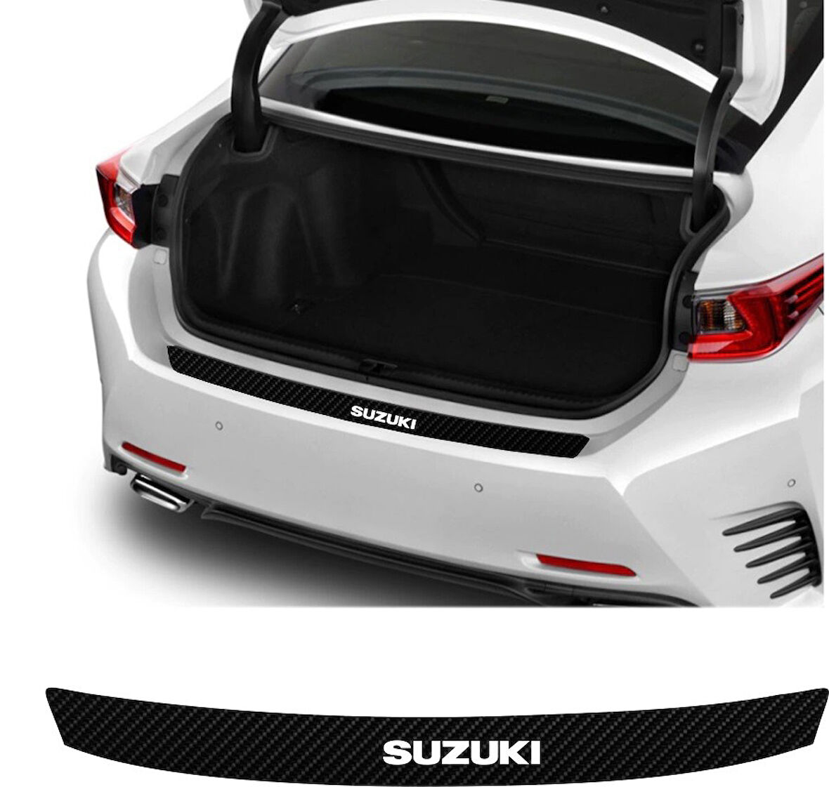 Suzuki Vitara İçin Uyumlu Aksesuar Oto Arka Tampon Bagaj Koruyucu Sticker 92*7 Cm