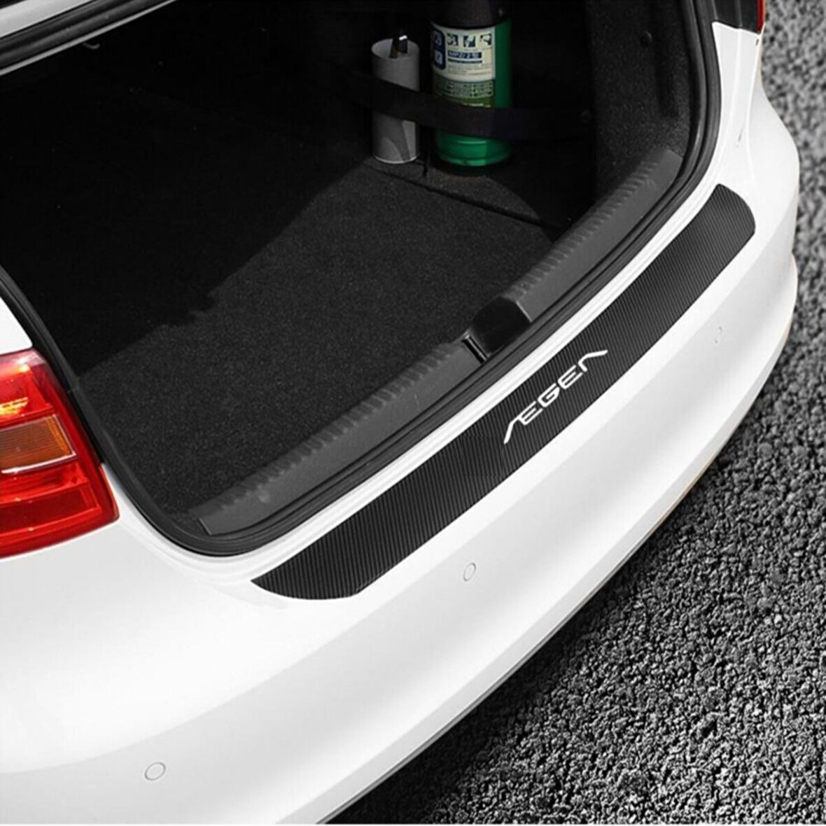 Fiat Egea İçin Uyumlu Aksesuar Arka Tampon Koruma Karbon Sticker 90*8 Cm