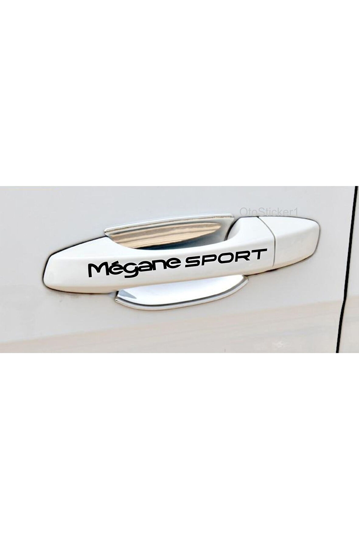 Megane İçin Uyumlu Sport Kapı Kolu /Jant Sticker Seti 10 Adet 10 x 1,5 cm