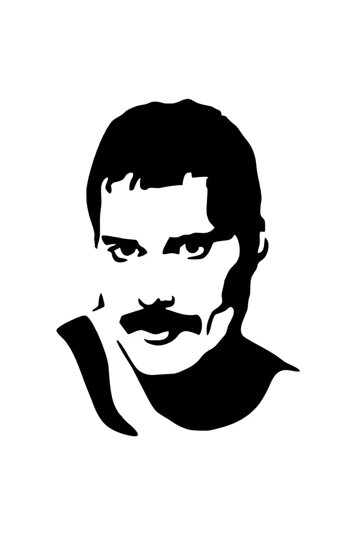 Şarkıcı Queen Sticker (Oto-Motor-Laptop-Duvar-Dekor) 20 x 28 cm